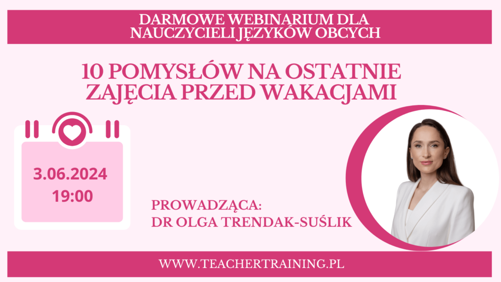 webinarium dla nauczycieli języków obcych